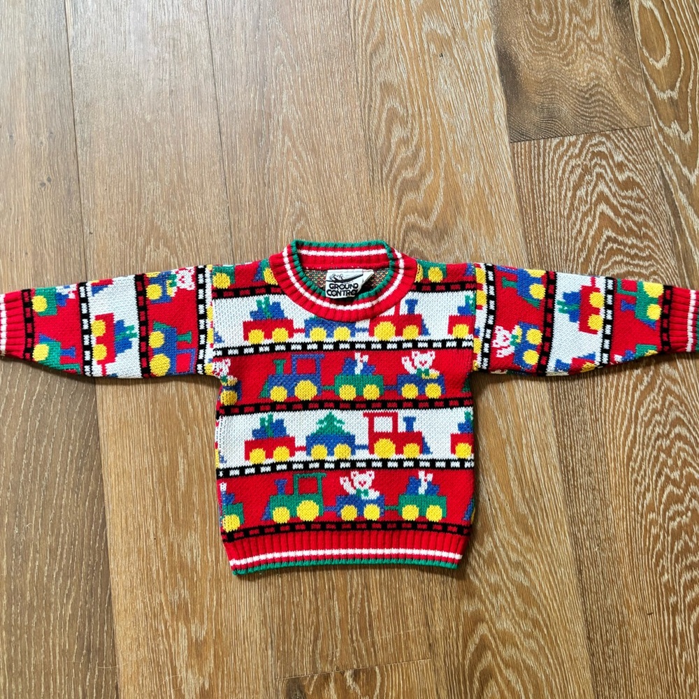 Vintage 80’s toddler Christmas sweater